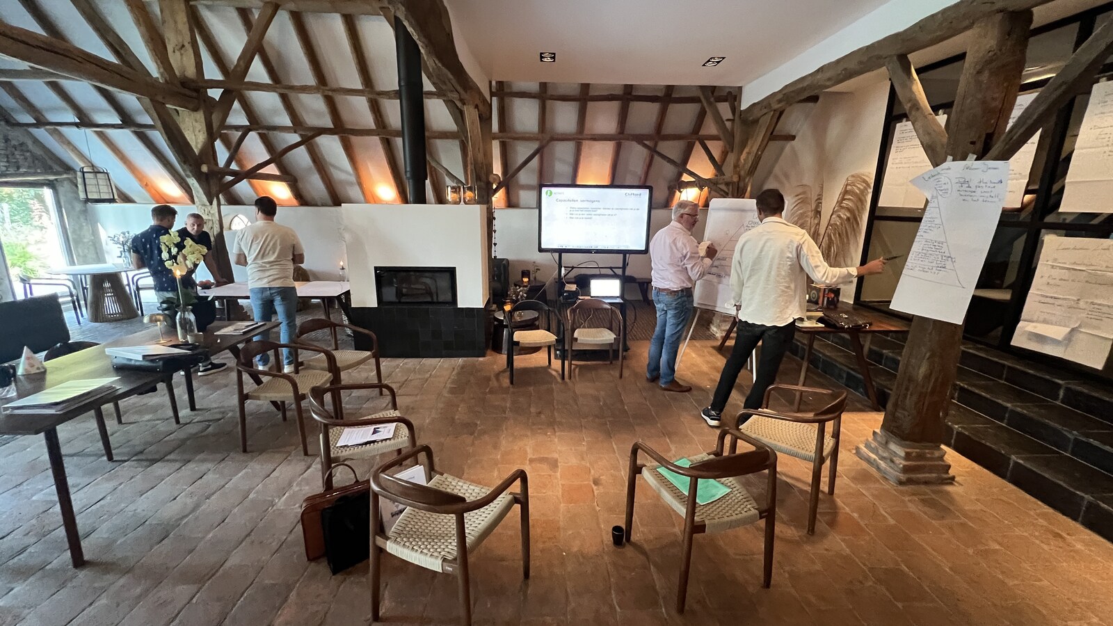 Deelnemers in werksessie bij Clifford Training